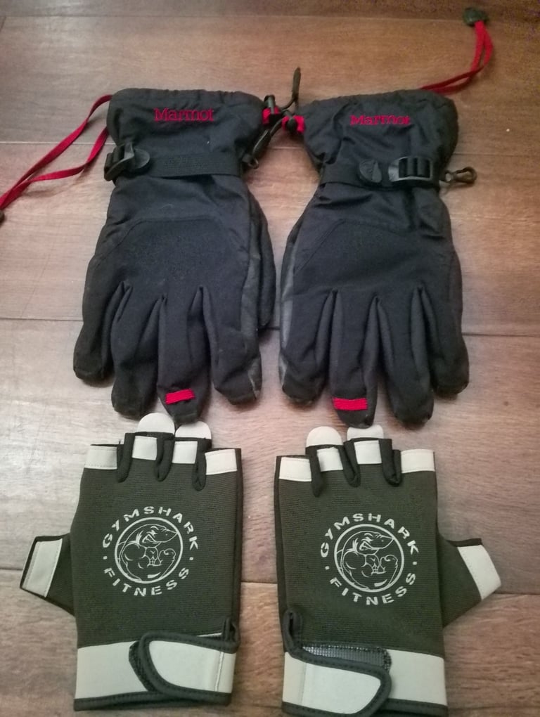 image for Gym shark and Marmot gloves 