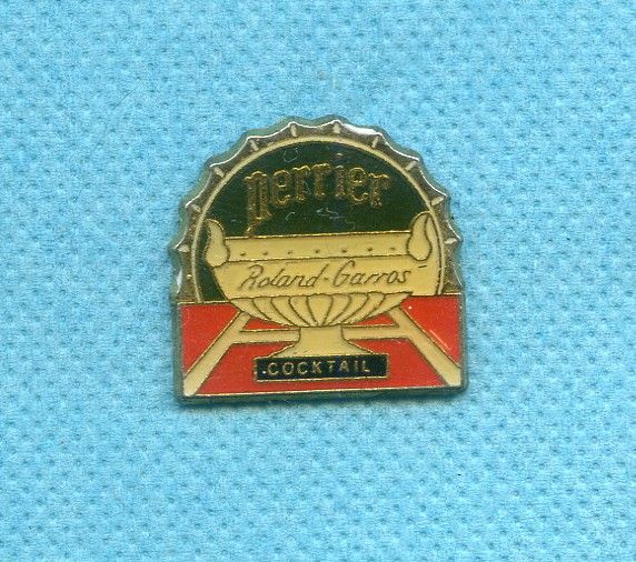 image for tennis roland garros water perrier france pin badge ph860