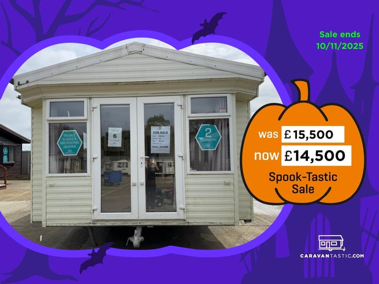 2 Bed Willerby Static Caravan French Doors, DG, CH - Offsite for Private Land