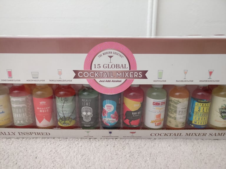 image for Cocktail mixers gift set