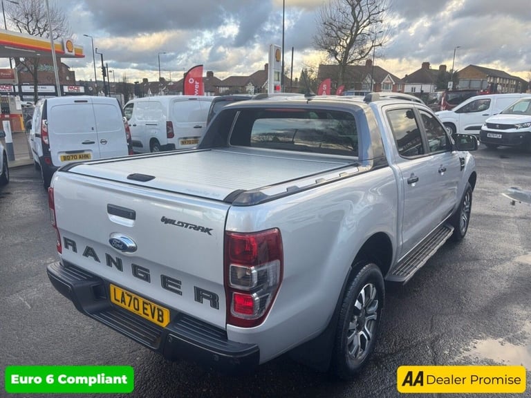 2020 Ford Ranger 2.0 EcoBlue Wildtrak in silver, 56,000 miles, 2 owners, Euro 6 ULEZ, 4x4, a PICK...