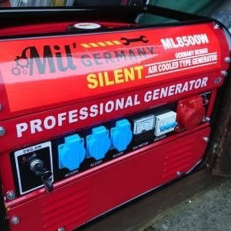 💥⚡ 🎁Brand NEW GERMAN 2022 Model ML8500 Silent Petrol Generator 8.5 KVA, With 6.5 HP for Sale
