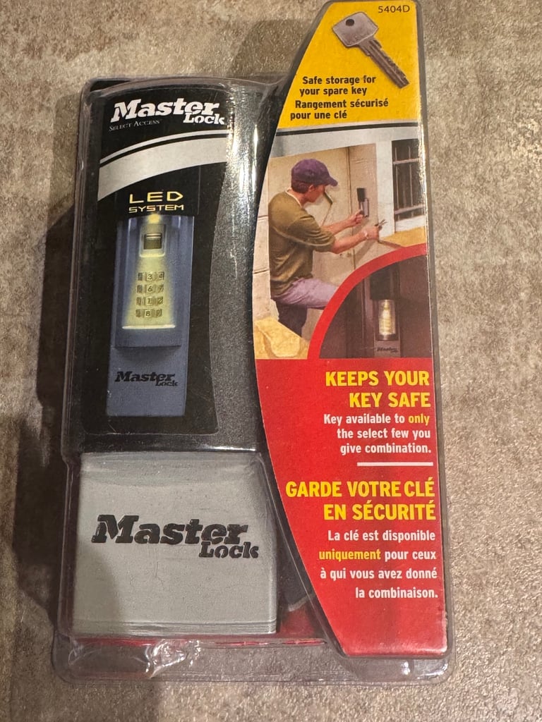 image for master lock key safe led 