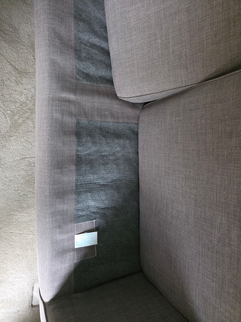 Sofology 3 & 2 fabric seater sofa + storage pouffe (Like New)