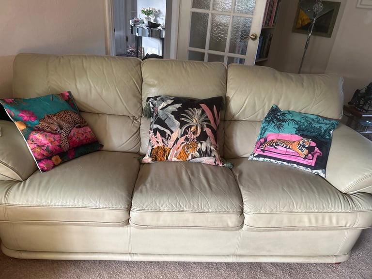 FREE 3 seater Leather sofa..
