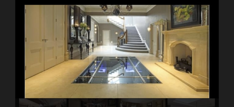 image for Custom toughens glass Glass 140 cm x 250 cm x 1 inch thick 