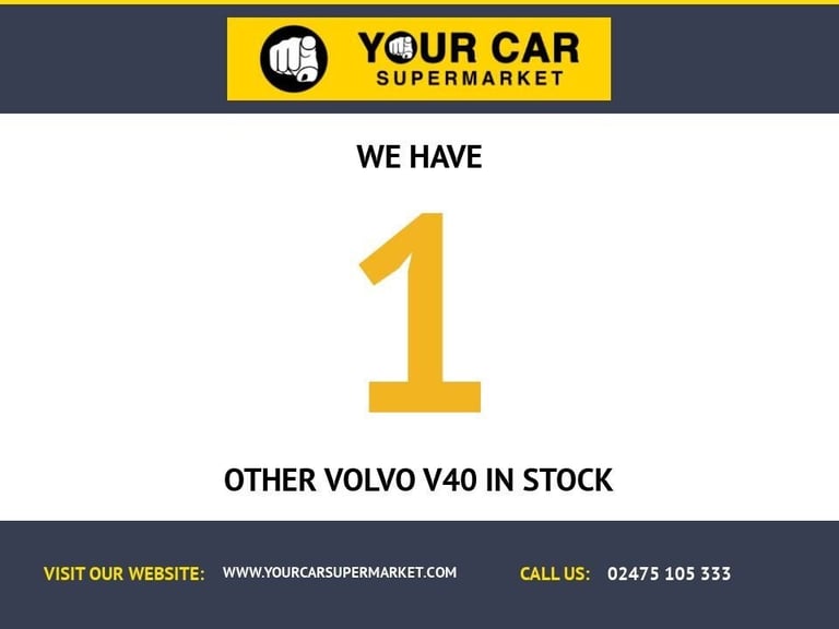 2013 Volvo V40 D3 SE Lux Nav 5dr HATCHBACK DIESEL Manual