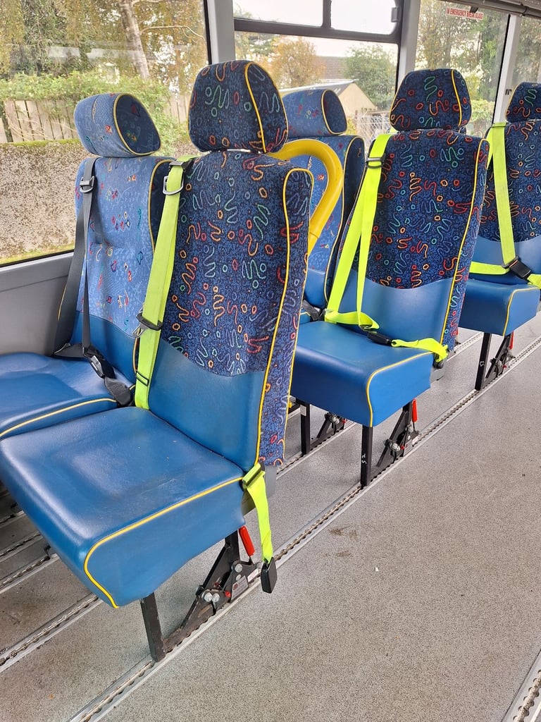 image for Quick release minibus seats with seatbelts
