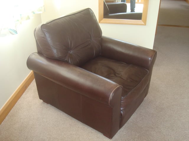 Sumptuous Leather Armchair (Sofa Workshop) | in Exeter, Devon | Gumtree