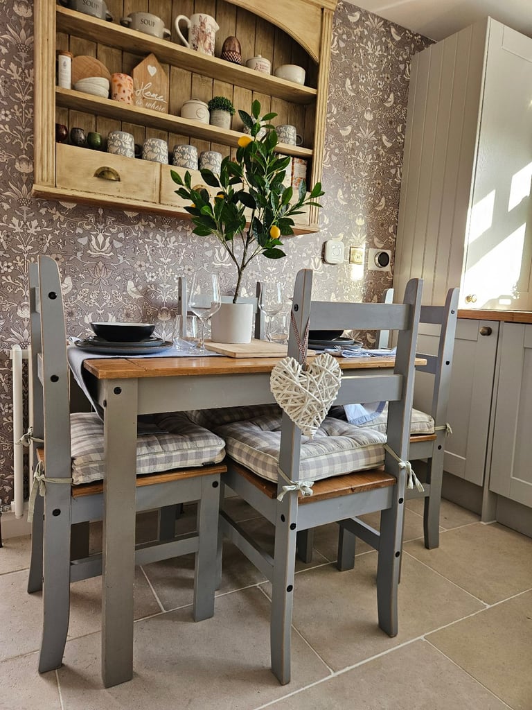 Dining Table and Chairs and cushion pads