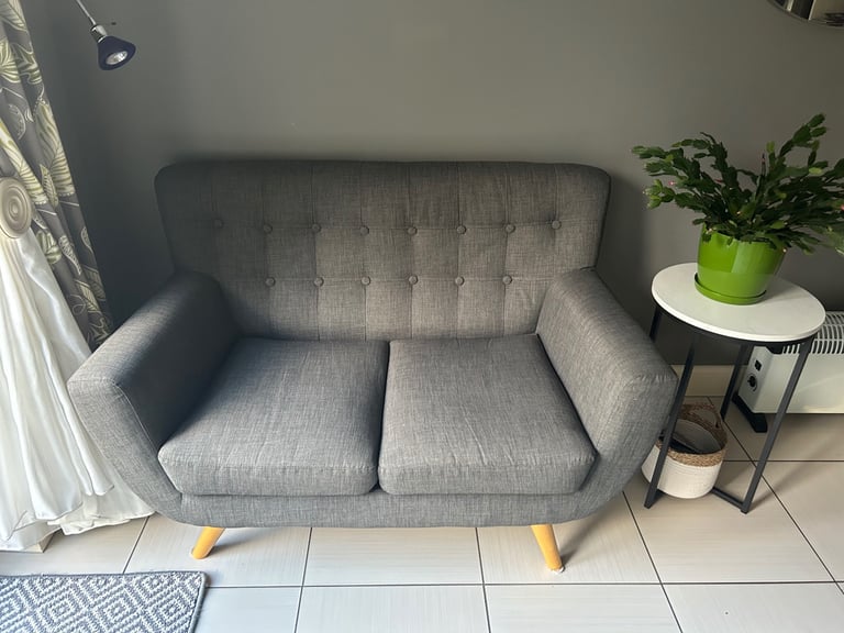 Grey 2 seater sofa