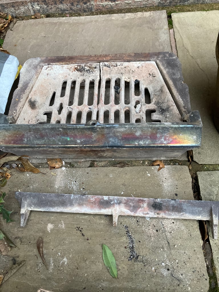 Baxi Burnall open fire parts following removal