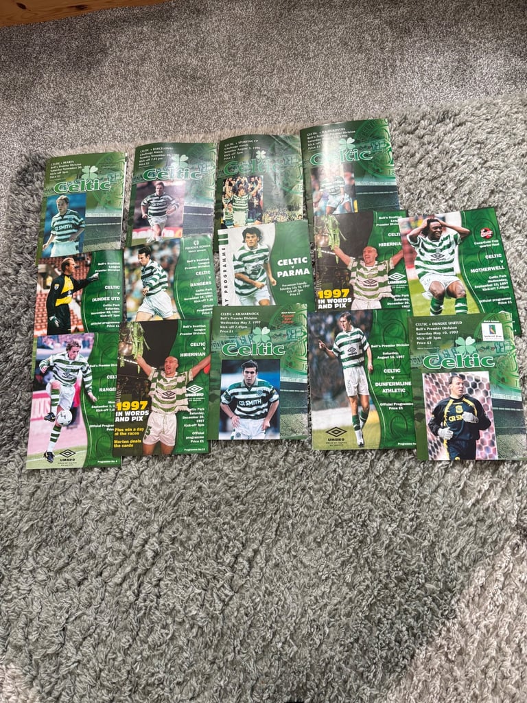 image for Celtic football programmes