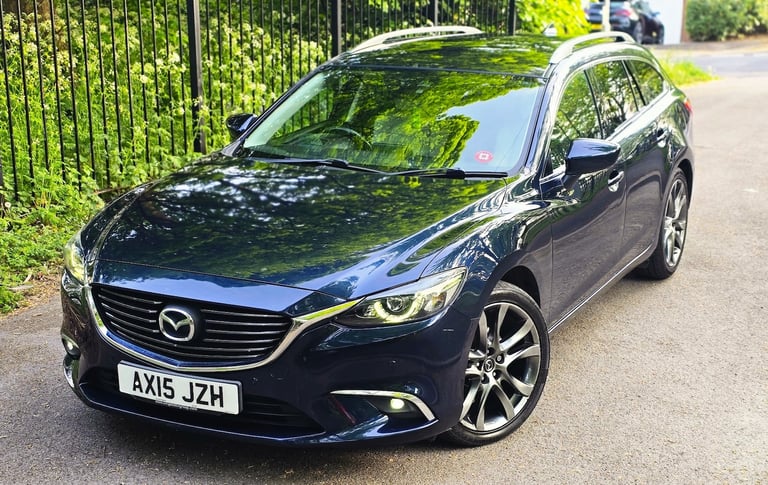 2015 MAZDA 6 2.2D (175 BHP) SPORT NAV ESTATE AUTOMATIC + EURO 6 + LEATHER + FSH 