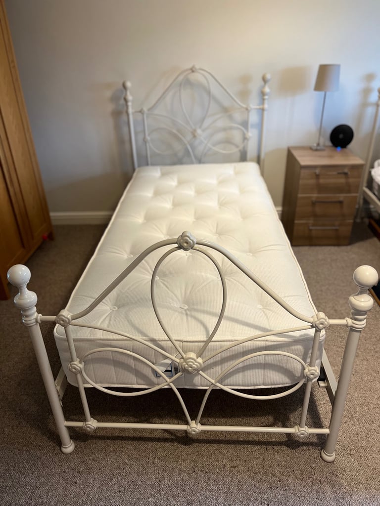 Two Laura Ashley single beds (frames and mattresses)