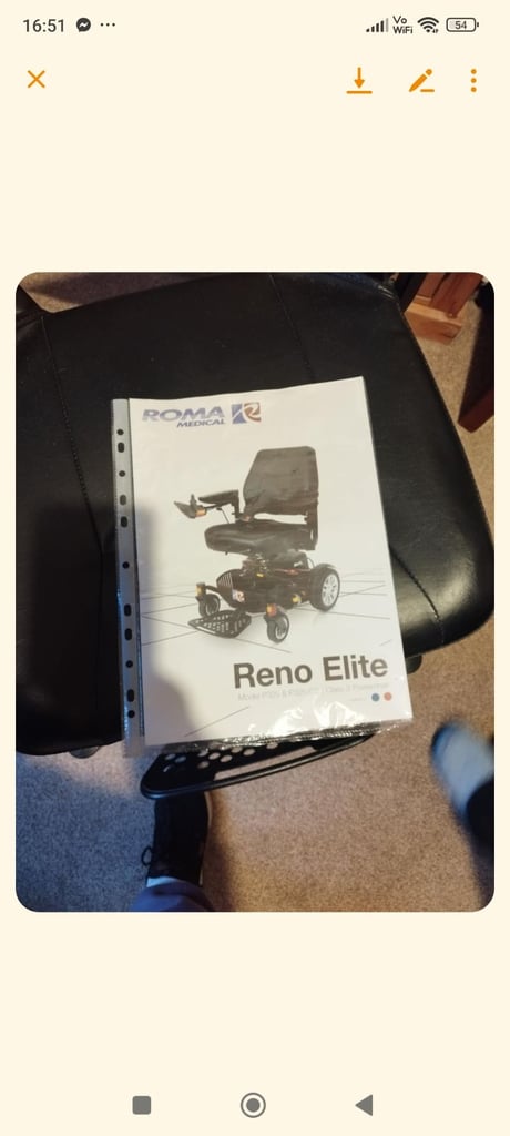 Reno Elite electric wheelchair 