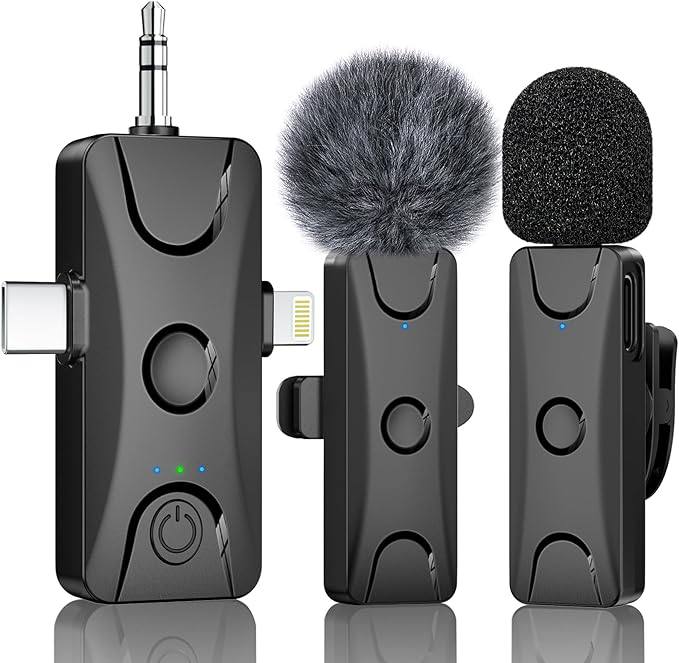 image for Wireless Lavalier Microphone for iPhone Android