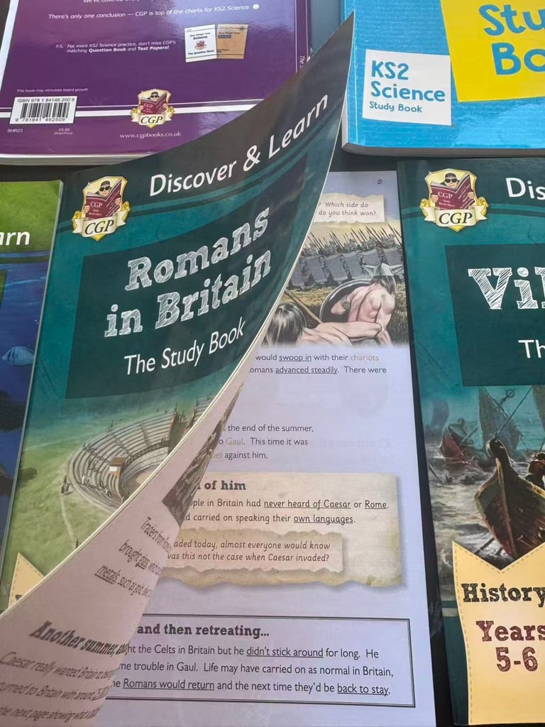 CGP & Collins KS2 Bundle - 5 Books (History, Geography, Science)