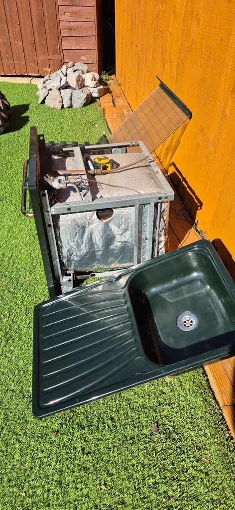STOVES VANETTE GG2200 oven, VANETTE 4301-2 hob with grill and sink for camper caravan boat.