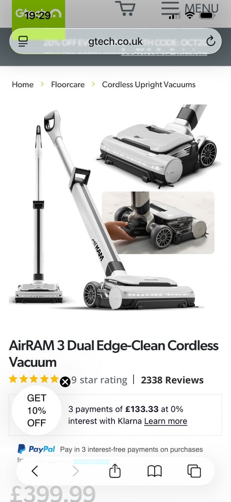 image for Gtech air ram 3 