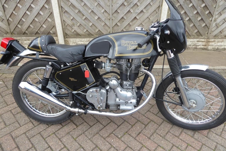 ROYAL ENFIELD CAFE RACER 350 J REG REAR SETS SINGLE SEAT 1 YEARS MOT