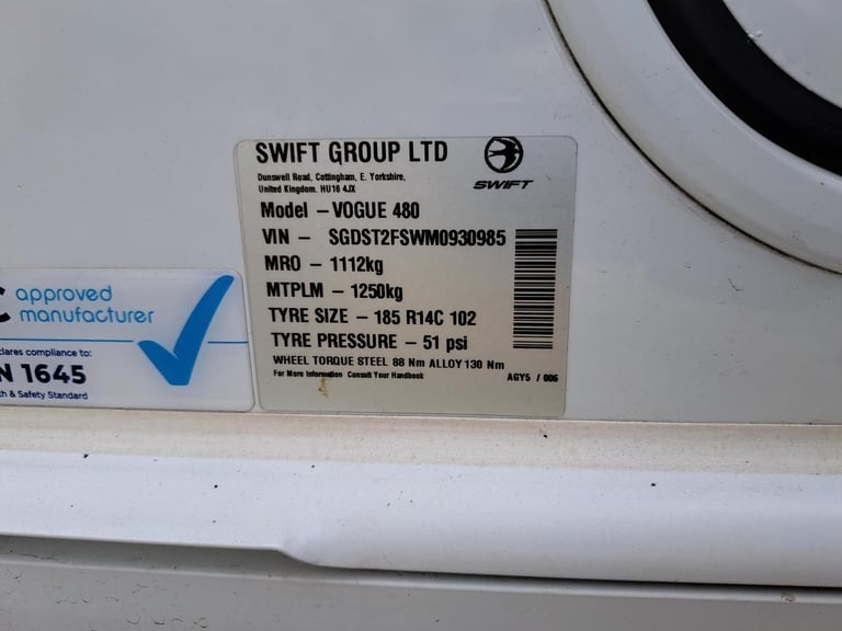 2021 Swift Vogue 480