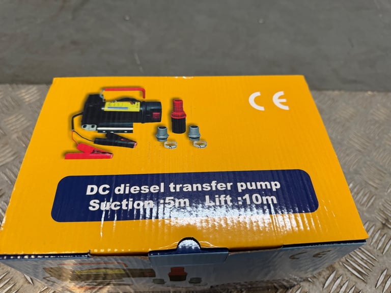 12V Electric Car Engine Diesel Fuel Pump Oil Transfer Extractor Fluid Siphon