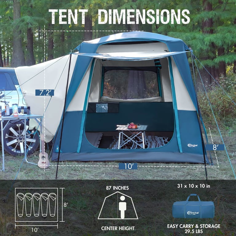 Brand New In Box Portal Car Camping/SUV Tailgate Tent 