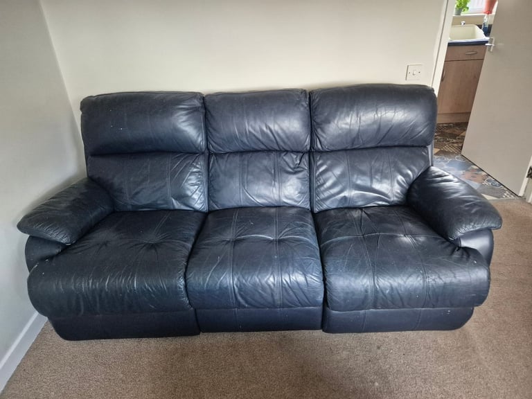 FREE TO UPLIFT..LEATHER RECLINER COUCH