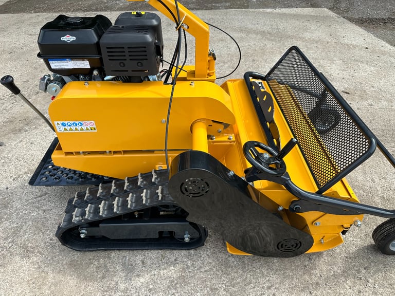 Brand New RAPTOR X Petrol Pedestrian Track Flail mower, tractor *** VIDEO *** Key Start 13.5HP