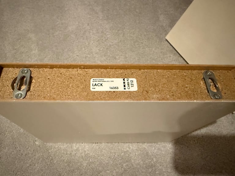 3 x white Lack shelves 26cm x 30cm