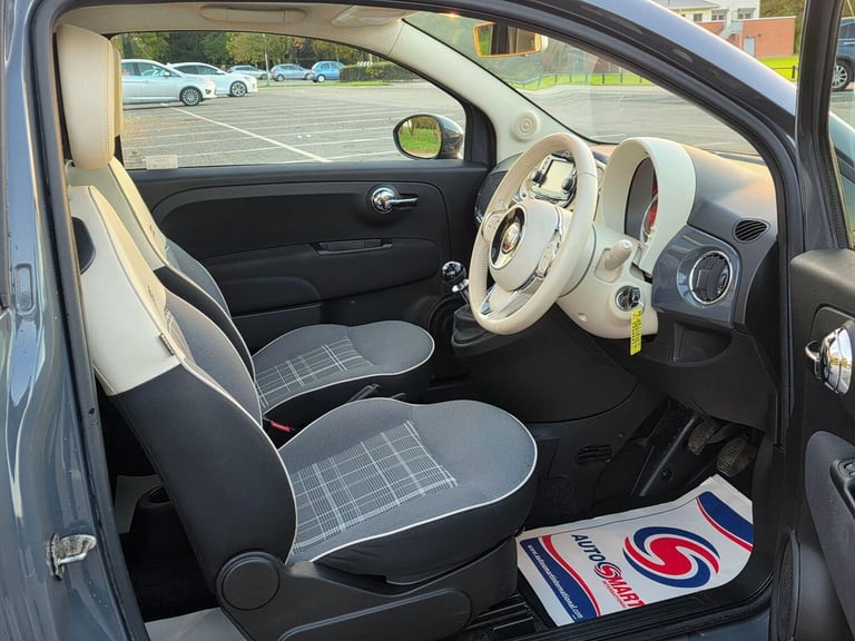 2018 Fiat 500 1.2 Lounge Euro 6 (s/s) 3dr Hatchback Petrol Manual