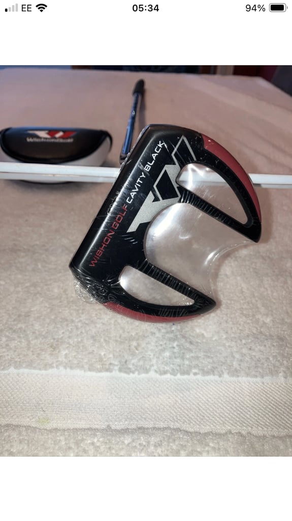 image for Wishon Cavity Black CB3 Mallet Putter 34.5” RH Putter Lamkin Grip Head Cover NEW 