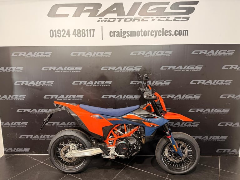 KTM 690 SMC R 2026 NEW BIKE IN STOCK AT CRAIGS MOTORCYCLES SUPERMOTO 
