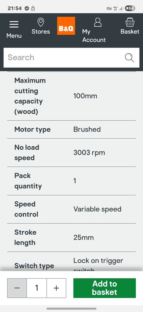 Mac Allister Corded saw