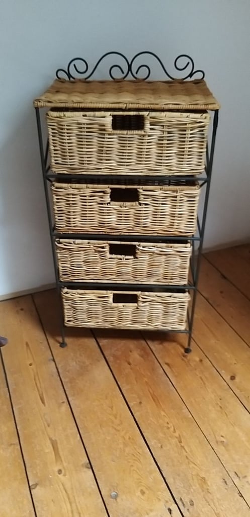 image for Wicker/Rattan Set of Drawers