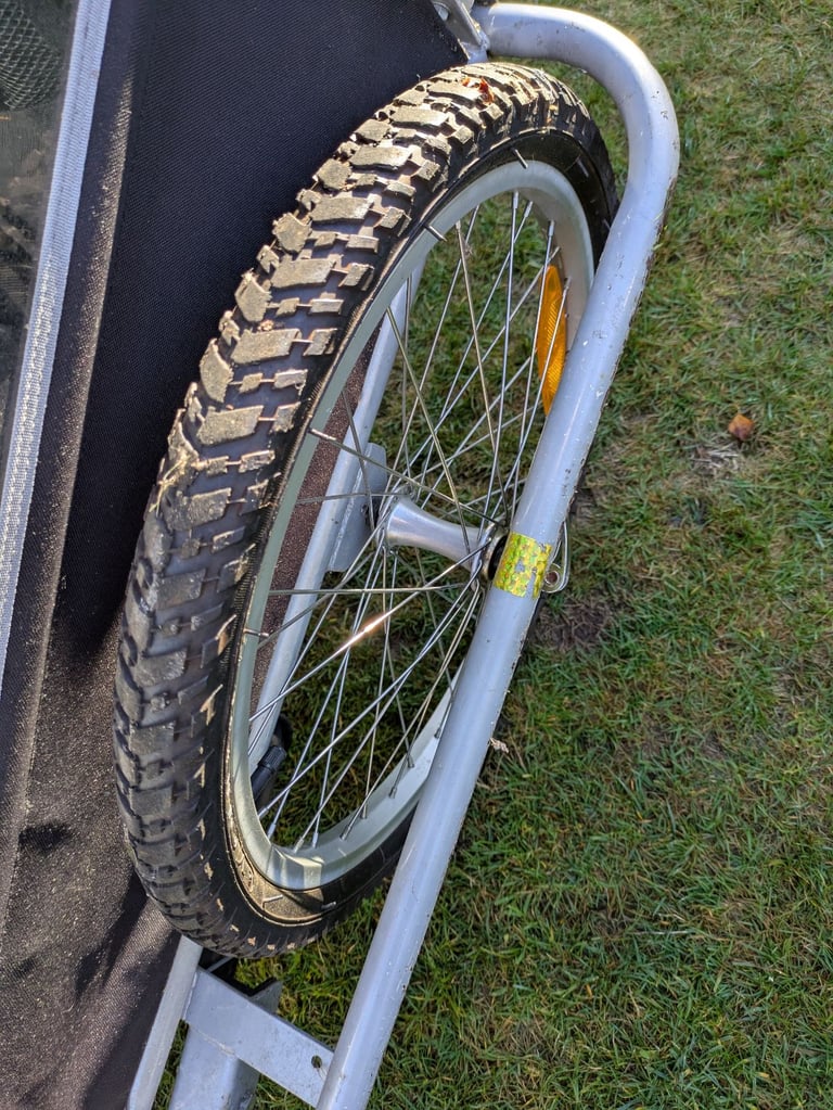 Double kids bike trailer