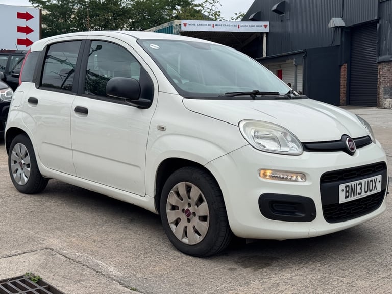 FIAT PANDA 1.2 Pop 5dr 2013 while manual. Cheap ideal 1st car. Open 7 days. 