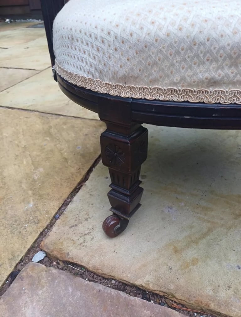 antique edwardian tub chair arm chair 60x60x60cm