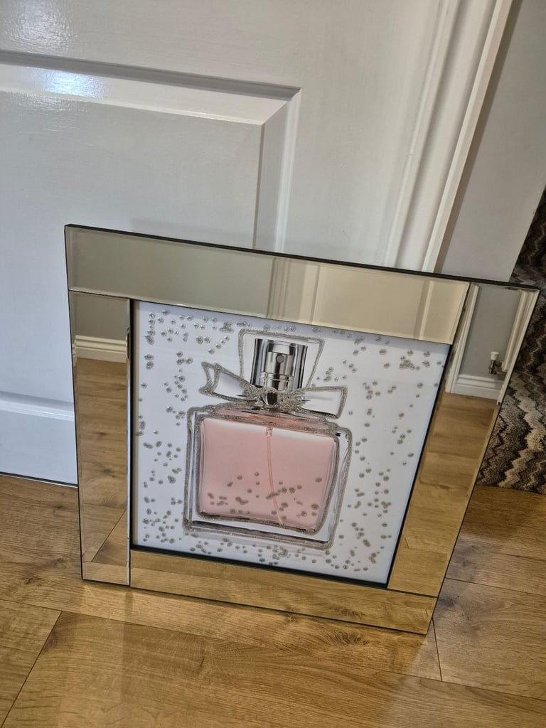image for Mirrored perfume Bottle Wall Art Frame