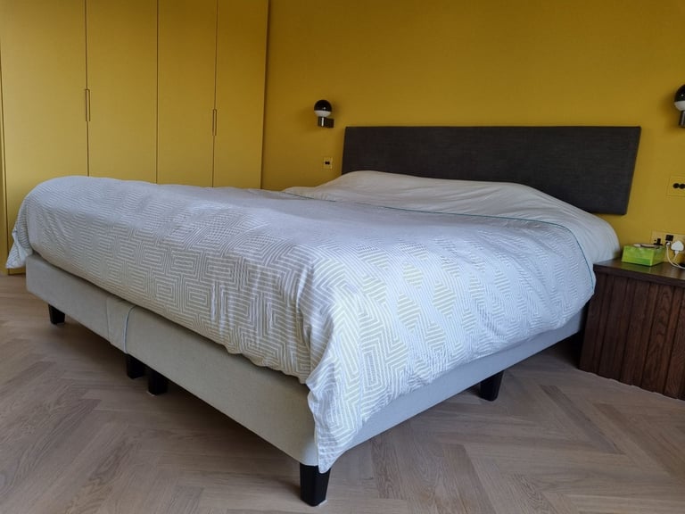 image for Designer Shallow Divan Bed Base by Heal's as good as new!