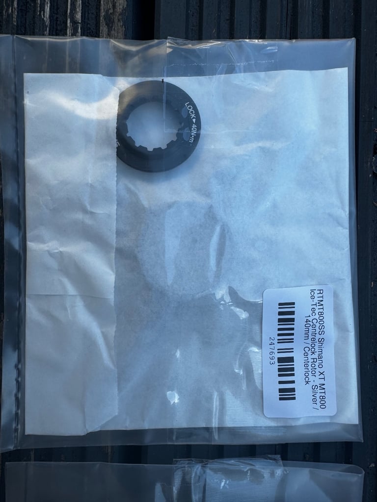 Shimano XT MT800 Ice-Tec Centrelock rotors and lockings NIB 140mm gravel DH jump