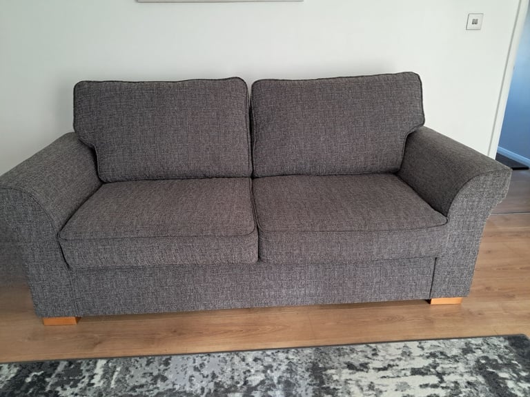 London 3 Seater Fabric Sofa 