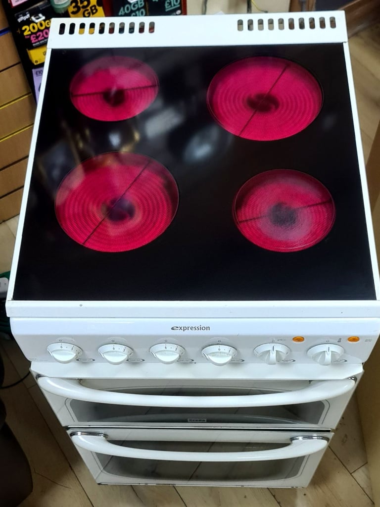 image for 50cm wide Double Oven Creda Electric Ceramic Cooker in Perfect Working Condition. 
