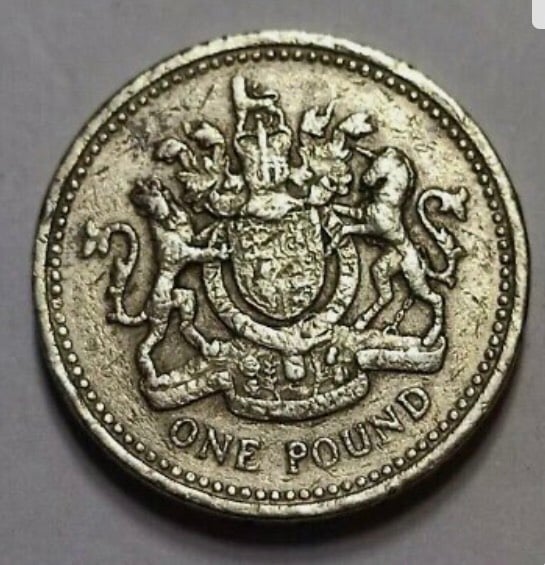1983 Royal Arms One Pound Coin