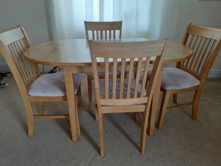 image for Extending Dining Table & 4 Chairs Bude