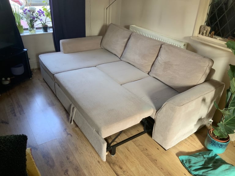 Sofa/ sofa bed - beige 