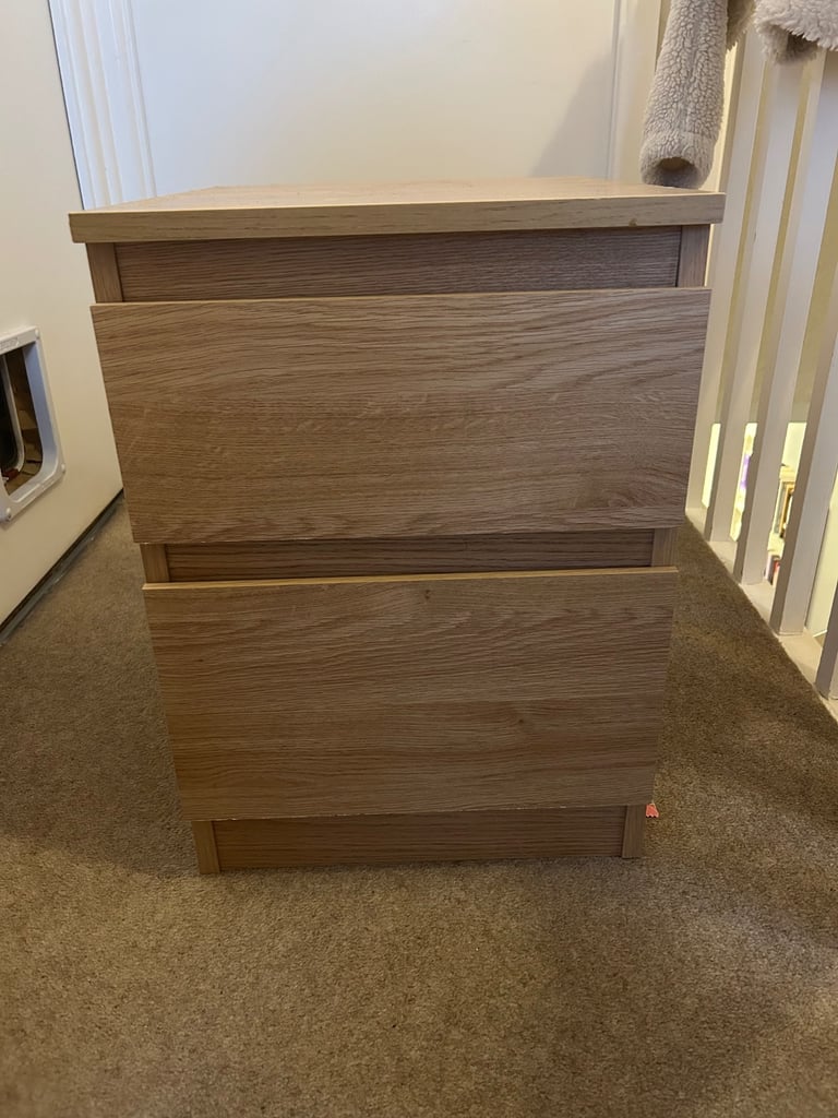 image for 2 drawer bedside table 