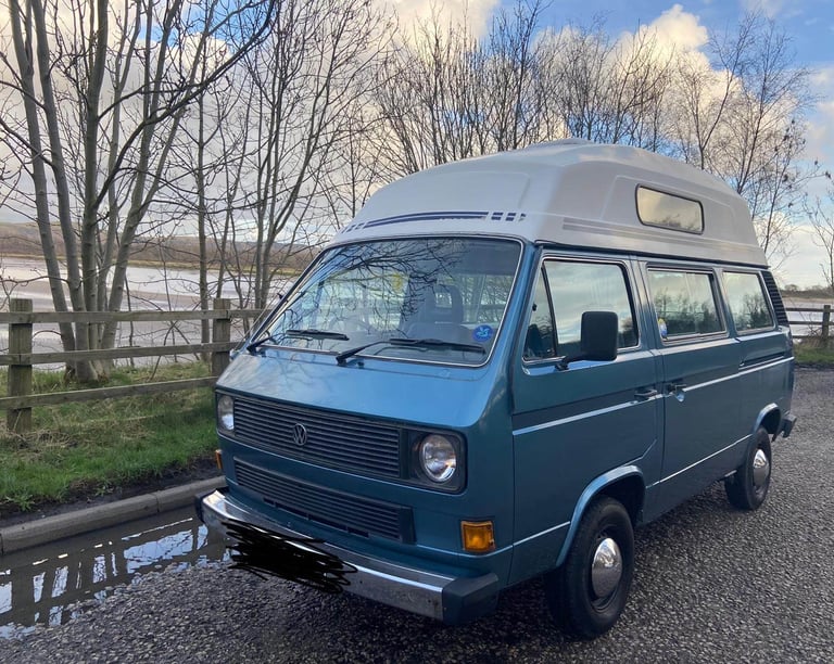 VW T25 T3 Caravelle GL camper van blue high top 1985 project repairs
