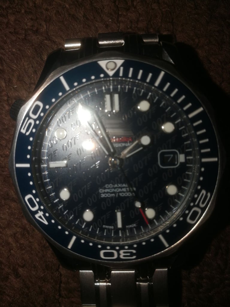 007 Seamaster homage automatic work watch NEW